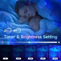 Onefire Galaxy Projector White Noise Night Light Projector For Bedroom Bluetooth Music Ceiling Projector Room Lights Remote T