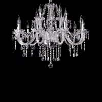 Liumang Modern Elegant 15 Lights K9 Crystal Glass Chandelier Pendant Ceiling Lighting European Style For Dining Living Room Bedr