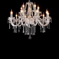 Liumang Modern Elegant 15 Lights K9 Crystal Glass Chandelier Pendant Ceiling Lighting European Style For Dining Living Room Bedr