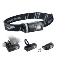 Princeton Tec Snap Headlamp Kit With Dimmable 300 Lumens Maxbright White Leds, Ipx4 Water Resistance And 155 Hour Burn Time, Essential For Hiking, Camping, Hunting, And Safety Preparedness, Black