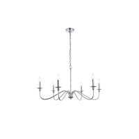 Rohan 6 Lights Polished Nickel Chandelier