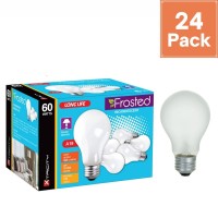 Xtricity A19 Frosted Incandescent Rough Service Light Bulb, 60 Watt, Long Life - 10,000 Hours, 2700K Soft White, E26 Medium Base, 480 Lumens, 130V (24 Pack)