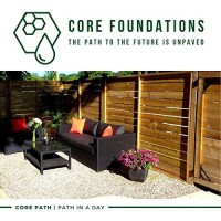 Core Path-In-A-Day | Gravel Stabilizer Grid With Attached Geo-Textile Membrane | Perfect For Diy And Eco-Friendly Pathways And Patios | Completely Permeable, And Ada Compliant (70 Sqft)