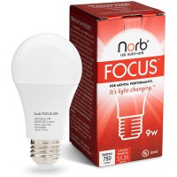 Norbfocus Desk Lamp Led Light Bulb Unique Light Spectrum For Mental Performance Supports Learning, Retention, Recall, Reading Speed For Use As A Reading Light, Study Light, Work Light Or Task Light