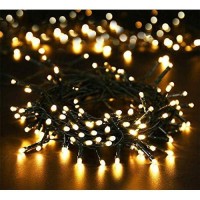 Fsun Solar Powered Led String Lights 200 Warm White 65Ft Waterproof 8 Modes Fairy Lights For Garden, Patio, Home, Wedding, Party, Christmas Decorations