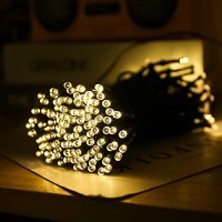 Fsun Solar Powered Led String Lights 200 Warm White 65Ft Waterproof 8 Modes Fairy Lights For Garden, Patio, Home, Wedding, Party, Christmas Decorations