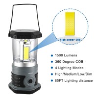 Led Camping Lantern Battery Powered 1500 Lumen Cob Camping Light 4D Batteriesincluded Perfect For Camp Hiking Emergency Kit