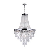 17 Light Down Chandelier With Chrome Finish