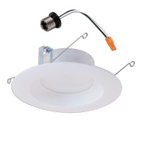 Halo Lt560Wh6930R-Ca 5 In. And 6 Integrated Led Recessed Retrofit Downlight Trim, 90 Cri, Title 20 Compliant, 5 Inch And 6 Inch, 3000K Soft White