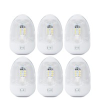 Lumitronics Led Rv 12V Dome Light With Onoff Switch And Removable Lens 6Pack