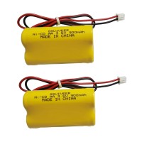 Gsuiveer 3.6V 900Mah Ni-Cd Exit Sign Emergency Light Battery Pack Compatible Unitech 6200Rp Lowes Osa230 Lowes 253799 Unitech Ledr-1 (2 Pack)