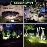 Claoner 32 Led Outdoor Solar Spot Lights Ip65 Waterproof Solar Landscape Spotlights 3 Modes Outdoor Solar Lights Solar Powere