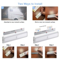 Lepotec 54 Led Under Cabinet Light, Pantry Light For Mom, 2500Mah Rechargeable Wireless Motion Sensor Closet Light, Ultra Thin, Glare-Free Lighting For Removable Paste Anywhere (2 Pack)