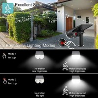 Linkind Starray Solar Spot Lights With Motion Sensor, Ip67 Waterproof Wireless 2-In-1 Solar Outdoor Lights, Led Landscape Spotlights For Garden Yard Driveway Walkway, 2 Pack, Cold White