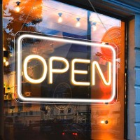 Open Signs For Business Cob Chip Led Neon Open Sign 16X 9 Bright Electric Light Up Open Signs With Onoff Switch Adapter F