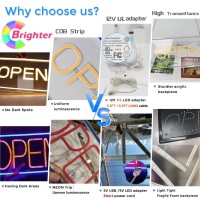 Open Signs For Business Cob Chip Led Neon Open Sign 16X 9 Bright Electric Light Up Open Signs With Onoff Switch Adapter F