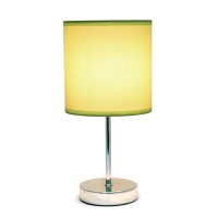 A lovely inexpensive and practical table lamp to meet your basic fashion lighting needs This mini lamp features a chrome base and fabric shade Perfect for living room bedroom office kids room or college dormFeatures Fabric shade Mini chrome base Perfect f