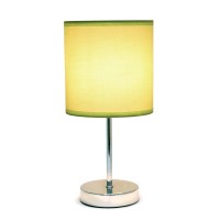 A lovely inexpensive and practical table lamp to meet your basic fashion lighting needs This mini lamp features a chrome base and fabric shade Perfect for living room bedroom office kids room or college dormFeatures Fabric shade Mini chrome base Perfect f