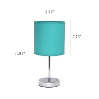 A lovely inexpensive and practical table lamp to meet your basic fashion lighting needs This mini lamp features a chrome base and fabric shade Perfect for living room bedroom office kids room or college dormFeaturesFabric shadeMini chrome basePerfect for 