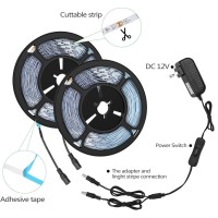 Cly 33Ft Led Uv Black Light Strip Kit, 600 Units Uv Lamp Beads, 12V Flexible Blacklight Fixtures, 10M Led Ribbon String Light For Indoor Decor Fluorescent Dance Glow Birthday Party Stage Lighting