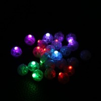 Hurrise Led Mini Round Ball Balloon Light, 100 Pcs Long Standby Time Ball Lights For Paper Lantern Balloon Party Wedding Decoration(Multicolor)