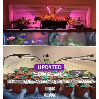 Leoter Grow Light For Indoor Plants Upgraded Version 80 Led Lamps With Full Spectrum Red Blue Spectrum 3912H Timer 10 Di