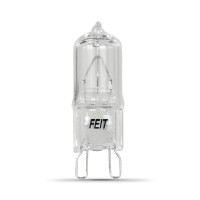 Feit Electric Bpq40/G9/Rp/12 40W Warm White Dimmable Halogen G9 Light Bulb, 3000K, 12-Pack