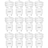 Feit Electric 60W Equivalent Cfl Twist Light Bulb On Gu24 Base Nondimmable 900 Lumens 10K Life Hours 2700K Soft White 12 P