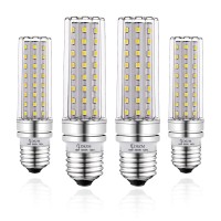 E26 Led Bulbs, 16W Led Candelabra Bulb 120 Watt Equivalent, 1400Lm, E26 Medium Base Decorative Non-Dimmable Led Chandelier Bulbs, Daylight White 5000K Led Corn Lamp, Pack Of 4