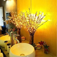 Led Branch Lights Battery Powered,Warm White Lighted Twig Branches Decorative Lights Willow Twig Lighted Branch For Home Holiday Party Decoration