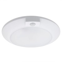 Maxxima 6 In Round Motion Sensor Led Ceiling Mount Light Fixture 600 Lumens 3000K Warm White Indoor Dome Light Ideal For C