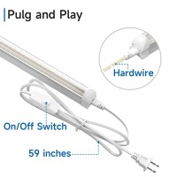 Specification Voltage 85265V AC Power 40W Lumen 5000lm CCT 5000K daylight Length 4FT120cm Materials Clear PCAluminum alloy Dimmable or not No Waterproof or not No Note 1 They are not dimmable dont use them with a dimmer switch 2 They are not waterproof ke