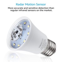 TORCHSTARs A19 LED light bulb with a radar sensor is perfect for your everyday lighting needs This bulb provides the right amount of brightness for your basements garages corridors and so much more Unlike traditional bulbs this LED A19 light bulb needs le