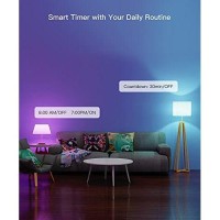 Treatlife Smart Light Bulbs, Ul Certified Wifi Bluetooth Color Changing Light Bulb, A19 Smart Bulb Works With Alexa & Google Home, 60W Equivalent 800 Lumen, For Smart Home Lighting