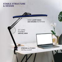 Neatfi Xl 2 200 Lumens Led Desk Lamp With Clamp 23 Inches 24W Bright Desk Light Adjustable Arm Dimmable Lamp For Home Office