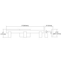 Axis 3-Light Vanity Light In Light Wood And Satin Nickel