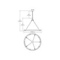 Ramsey 10-Light Chandelier In Satin Nickel And Beech Wood