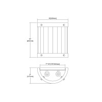 Wooden Barrel 2-Light Sconce In Oil Rubbed Bronze With Slatted Wood Shade In Natural