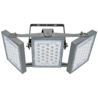 Stasun Led Flood Light Outdoor, 150W 13500Lm Outdoor Lighting With 330 Lighting Angle, 5000K, 3 Adjustable Heads, Ip66 Waterproof Led Exterior Security Area Lights For Yard, Stadium, Parking Lot