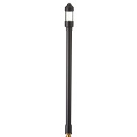 Volt Max Spread 12V Black Brass Path Light 25 Tall 9 Shade