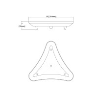 Pendant Options 3-Hole Pan For Pendants In Satin Brass