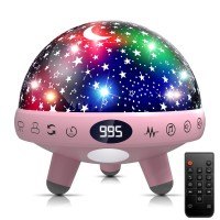 Baby Night Light Star Projector Night Light Projector For Kids Room With Sound Machine White Noise Machine For Sleeping Soother