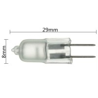 10W Halogen Bulbs G4 10W 12V Halogen Light Lamps G4 Base Halogen 10W 12 Volt T3 Jc Lamp Halogen Bulbs,G4 Bi-Pin Base,Low Voltage 12V, Frosted Glass Lense,12 Pack