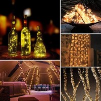 Maokot Solar Christmas Lights, 200 Led Solar String Lights ,72Ft 8 Modes Solar Fairy Lights,Copper Wire Solar Christmas Lights For Garden Patio Party Christmas Lights(Warm White)