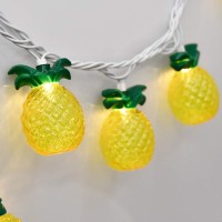 Goothy Pineapple String Lights 85Ft Tropical Beach Themed Party Decorations Patio String Lights With 10 Outdoor Pineapple Ligh