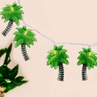 Palm Tree String Lights Outdoor Summer Beach Themed Decoratives String Lights With 10 Palm Tree Patio Light Plug In Indoor Fai