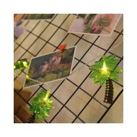 Palm Tree String Lights Outdoor Summer Beach Themed Decoratives String Lights With 10 Palm Tree Patio Light Plug In Indoor Fai