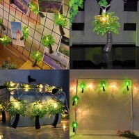 Palm Tree String Lights Outdoor Summer Beach Themed Decoratives String Lights With 10 Palm Tree Patio Light Plug In Indoor Fai