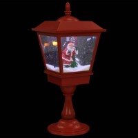 Shining throughout the day and sparkling during the night our beautiful pedestal lamp with distinctively crafted snowfalling design will brighten up your Christmas festival This statement piece will add a welcoming touch of holiday spirit to your home and