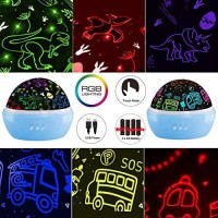 Dinosaur Night Lights For Kids Room,Dinosaur Room Decor For Boys,Night Light Projector Mode 360